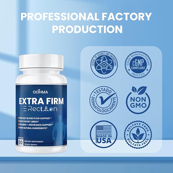 New Male Enhancing Supplement Designed to be Fast Acting for Blood Flow to Gain Length &amp Girth + Stamina Increase Size Strength Maca Epimedium and Other Natural Ingredients 3rd Party Tested