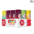 Life Cider Variety Pack Apple Cider Vinegar Soda 4 Flavors 12 Pack Organic Sparkling AVC Drink Natural Flavors Promotes Gut Health Vitamins C B12 Zinc D3