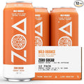 ZOA Zero Sugar Energy Drinks - Wild Orange | Healthy Energy Formula with Natural Caffeine Daily Vitamin C Essential B-Vitamins | Gluten-Free Keto Friendly | 16 Ounce Cans (Pack Of 12)
