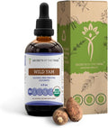 Secrets of the Tribe Wild Yam Alcohol-Free USDA Organic Tincture (Glycerite) Responsibly farmed Wild Yam (Dioscorea Villosa) Dried Root (4 Fl Oz) Hormone Support Supplement