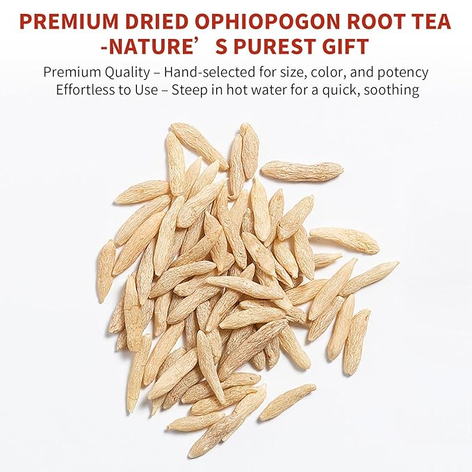 Baihuatang Premium Ophiopogon Root for Tea ‌麦冬 8.81oz/250g Ophiopogon Japonicus (Mài Dōng) – Sulfur &amp Caffeine Free Perfect for Herbal Blends &amp Nourishing Teas