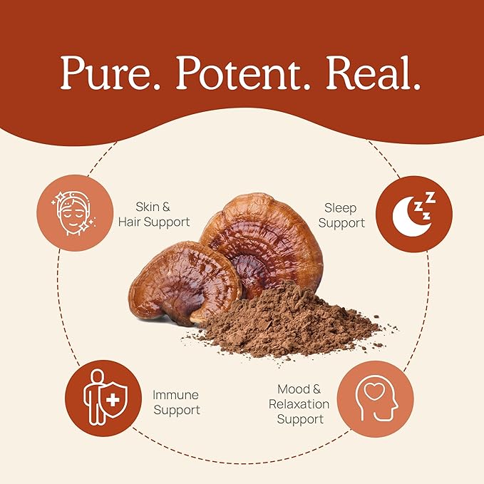 Real Mushrooms Reishi Mushroom Capsules - Handpicked Organic Mushroom Extracts - Red Reishi for Tranquil Daily Wellness with Verified Beta Glucans Vegan Non-GMO No Grain Fillers 90 ct (Pack of 2)
