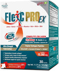 LABO Nutrition FlexC PRO EX Full Spectrum Collagen Type I III V &amp X Peptan Collagen Eggshell Membrane Water Soluble Silica &amp Curcumin C3 Reduct for Hair Skin Nails Joint Bones Mus