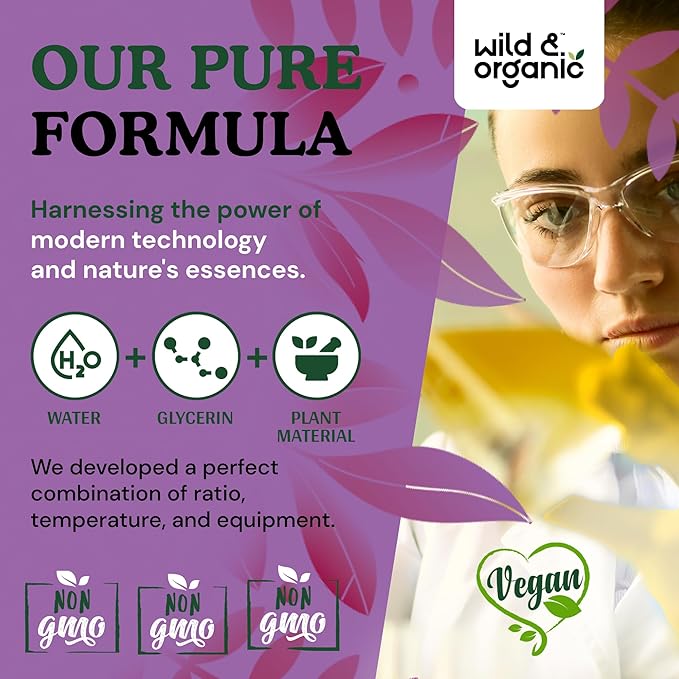 Wild &amp Organic Milk Thistle Liquid Drops - Liver Cleanse Detox - Silymarin Milk Thistle Supplement for Liver Support - Silybum Marianum Seed Extract Tincture - Vegan Sugar &amp Alcohol-Free - 4