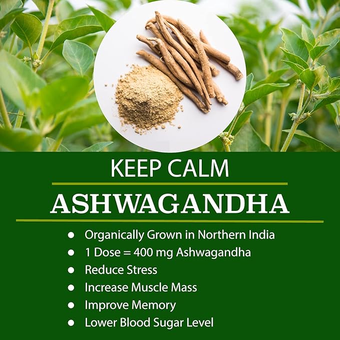 Organic Vegan Super Greens Capsules with Ashwagandha - Immune Support with All Natural Whole Food Nutrients Chlorella Moringa Spirulina Turmeric Kale. Improve Digestion Boost Energy - Detox Pills