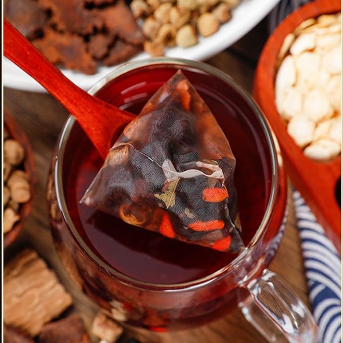 kidney Tea Formula Ginseng Six Treasure Tea 6 Precious Ingredients Formula for Kidney Detox Natural Ginseng Five Treasures Teabag for Women &amp Men No Additives Sugar&ampCaffeine (50 Pcs 2 Bags