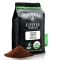 The Bean Organic Coffee Company Water Processed DECAF California Blend Medium Roast Ground Coffee 16-Ounce Bag Café Molido Tostado Orgánico descafeinado