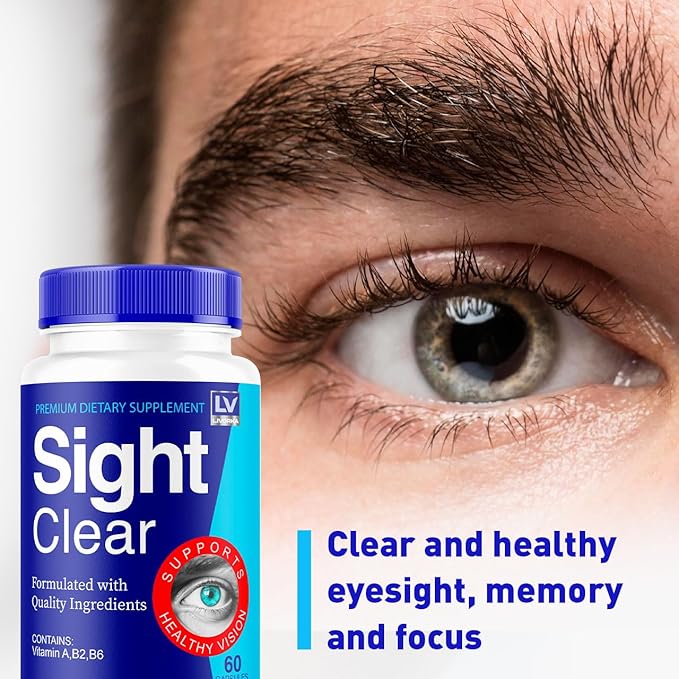 (2 Pack) Sight Clear Capsules Sight Clear 20/20 Vision Vitamins SightClear Eye Pills Supplement Support SightClear for Healthy Vision Support SightClear 20/20 Vision Vitamins Reviews for 2 Month