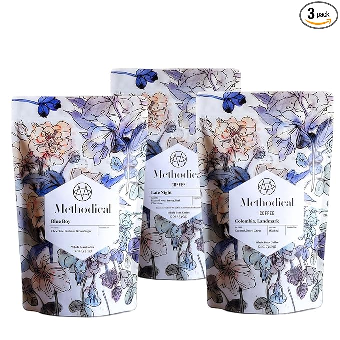 Bean Box Sampler - Roasted by Methodical Roasting 3-Pack Whole Bean Coffee Gourmet Coffee