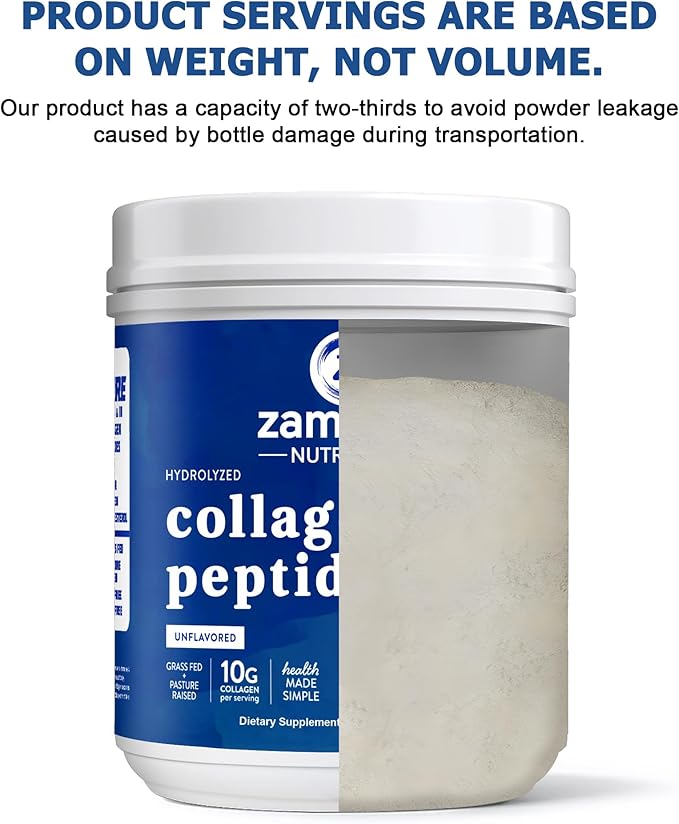 Zammex Collagen Peptides Powder Unflavored 60+90 Servings