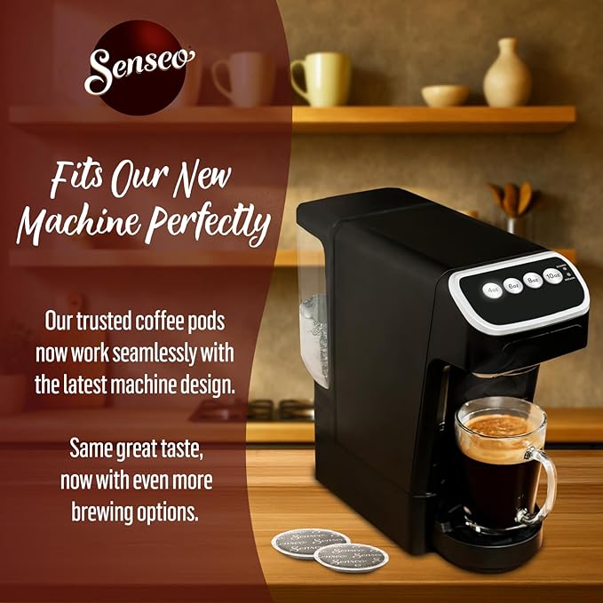 Senseo Extra Strong Coffee Pods – 48 Count (1 Pack) – Dark Roast with Intense &amp Bold Flavor and Rich Crema – Single-Serve Coffee Pads Compatible with Senseo &amp PeleCom Machines