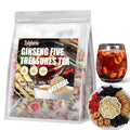 Ginseng Five Treasures Tea Traditional Herbal Kidney Tea Formula Ginseng Six Treasure Tea Bags Natural Kidney Cleanse Tea Bags for Women &amp Men Ginseng Five Treasure Tea（1Pack/24Bags）