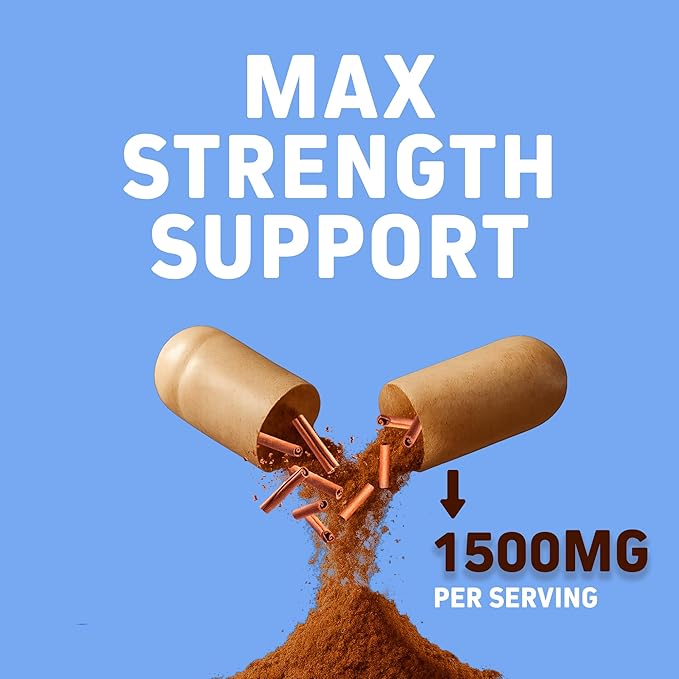 Herbtonics Pure Ceylon Cinnamon Capsules | Immune System Healthy Weight Management | Non-GMO Gluten Free | 1500 Mg - 120 Capsules