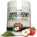 EHP Labs OxyGreens Super Greens Powder - Spirulina &amp Chlorella Superfood Green Juice Powder &amp Greens Supplements with Prebiotic Fibre Antioxidants &amp Immunity Support 30 Serves (Crisp Ap