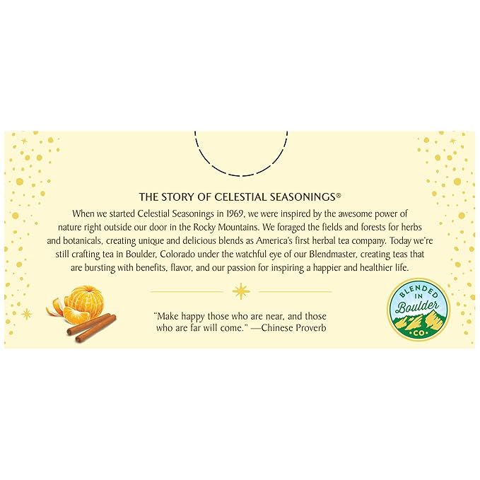 Celestial Seasonings Herbal Tea Mandarin Orange Spice 20 Count (Pack of 6)