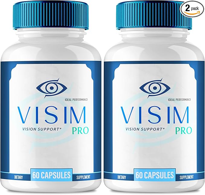 Visim Pro Vision Support Official Visim Pro Eye Health Supplement Capsules - Extra Strength All Natural Visi mPro for Visual Wellness &amp Crystal Clear Vision Eye Vitamin Pills Reviews (2 Pack)