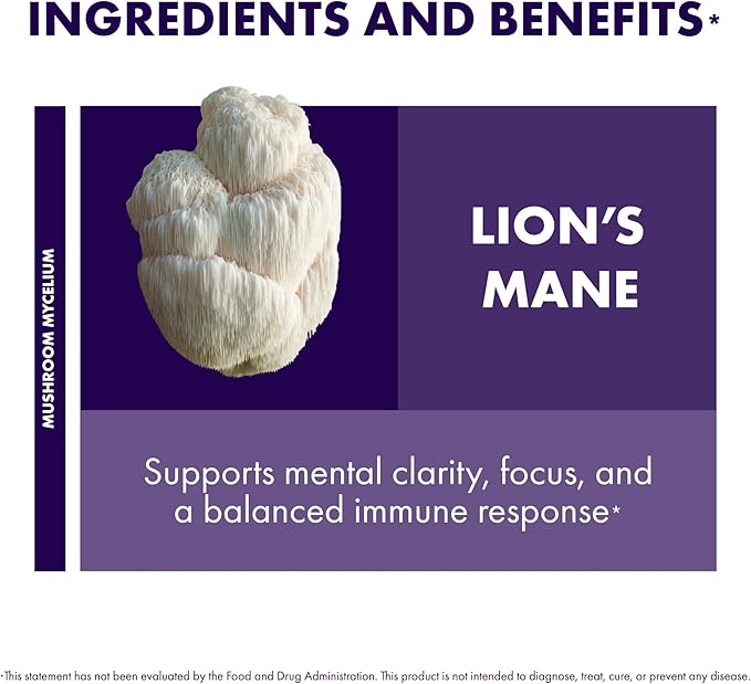 Host Defense Lion's Mane Capsules 240 ct (Pack of Two 120 ct Units)