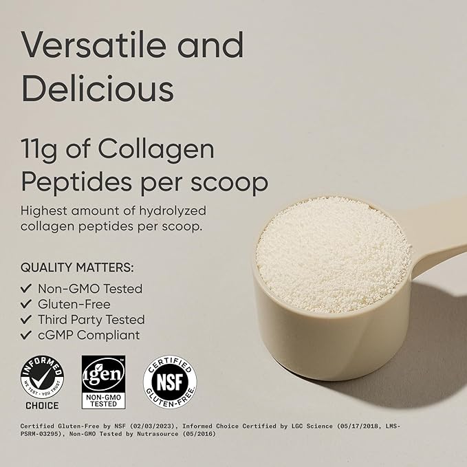 Sports Research Collagen Peptides - Hydrolyzed Type 1 &amp 3 Collagen Powder Protein Supplement for Healthy Skin Nails &amp Joints* - Easy Mixing Vital Nutrients &amp Proteins Collagen for Women