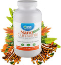 One Planet Nutrition Nano Curcumin 500 mg Veggie Capsules (60 Servings) Nano for High Absorption Supports Overall Wellness Non-GMO Vegan Gluten-Free