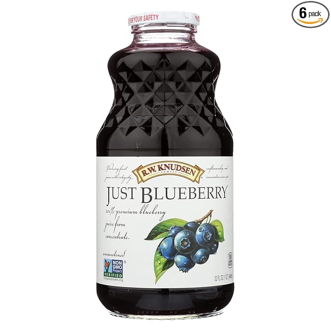 Just Blueberry Juice 32 Fl Oz (Pack of 6)