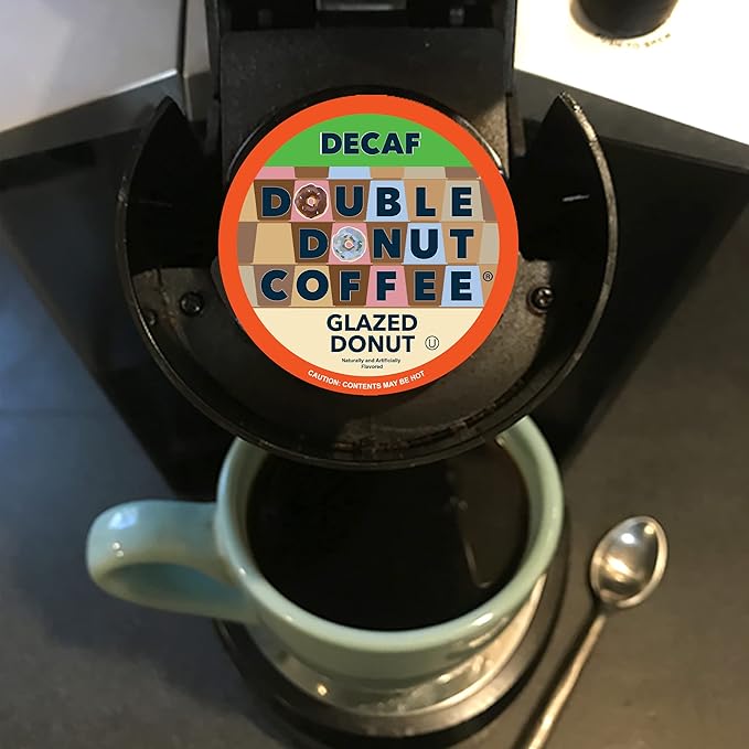 Double Donut Coffee Medium Roast Decaf Flavored Coffee Pods for Keurig K Cups Makers from Double Donut 80 Capsules