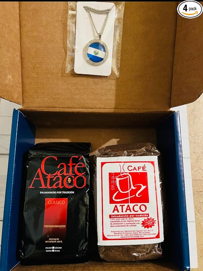 Cafe Ataco Classic Ground Coffee Premium Salvadoran Medium Roast Single Origin Arabica Blend 24oz 2 pride pack