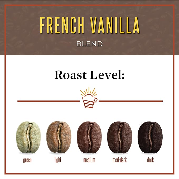 San Diego Coffee French Vanilla Medium Roast Whole Bean Coffee 5-Pound Bag Café en grano tostado