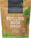 Viva Naturals Organic Psyllium Husk Powder 24 oz – Finely Ground Unflavored Vegan Keto Paleo Non-GMO Plant-Based Superfood Good Source of Fiber for Gluten-Free Baking Juices &amp Smoothies