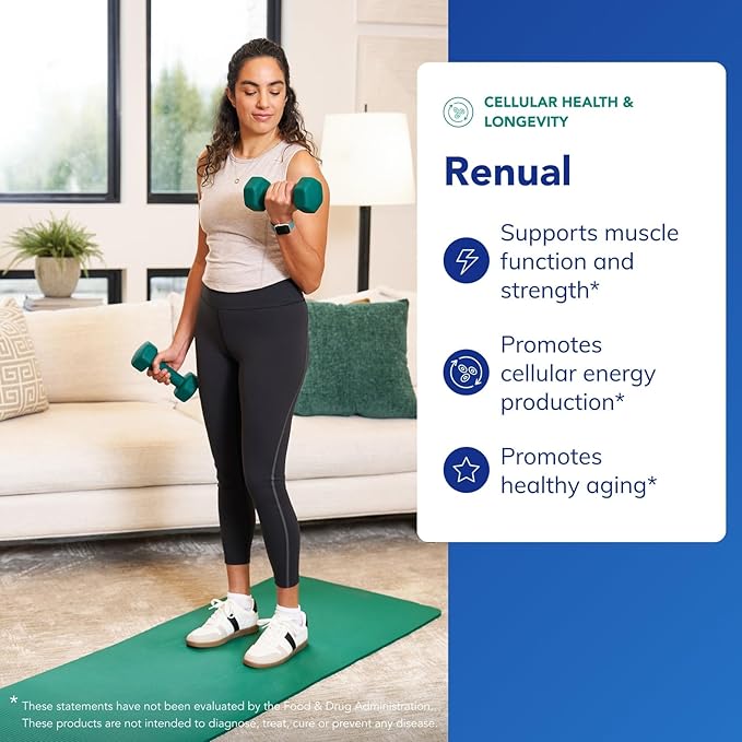 Pure Encapsulations Renual | Urolithin A Supplement | Support for Muscle Function Cellular Energy Production Mitochondrial Health and Healthy Aging* | 60 Caplique Capsules