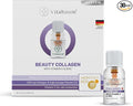 Vitabaum® Beauty Collagen with Vitamins D3 C B2 B7 Zinc &amp Manganese - Hair Skin and Nails Supplement - 30 Vials (0.34 fl.oz Each) - Innovative Twist and Mix System™ for Fast Absorption