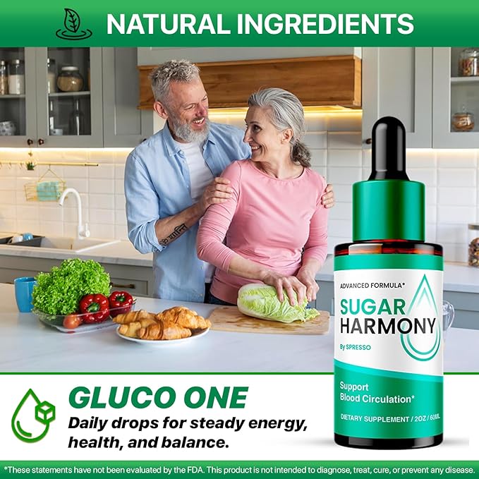 (5 Pack) Sugar Harmony Drops SugarHarmony Liquid Supplement Healthy Circulation Drops Advanced Support Formula for Maximum Strength &amp Stable Levels Sugar Harmony Dropper for Reviews (10 Oz/300m