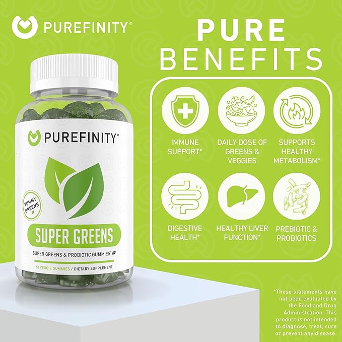 PUREFINITY Collagen Capsules + Super Greens Gummies Bundle