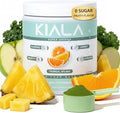 Kiala Nutrition Super Greens Organic Greens Powder with Spirulina &amp Chlorella for Digestion Gut Health Immunity Adaptogens Energy Gluten Free Vegan Sugar Free Tropical Splash 30 Servings