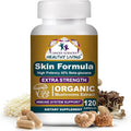 Cancer Sciences Skin Wellness Supplement USDA Certified Organic Extract Mushrooms Supplement Extra Strength 1500 mg High Potency 40% Beta-Glucans Immune Support Glowing Complexion 120 Capsules