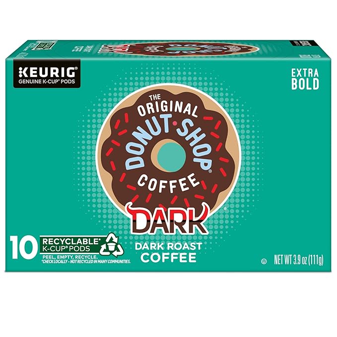 The Original Donut Shop Dark Keurig Single-Serve K-Cup Pods Dark Roast Coffee (Pack of 120)