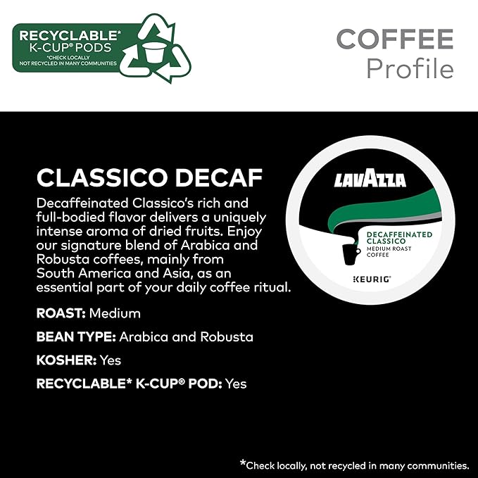 Lavazza Premium Coffee Variety Pack Keurig Single-Serve K-Cup Pods 60 Count (6 Packs of 10)