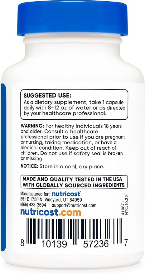 Nutricost Dihydroberberine Capsules (200mg 60 Capsules) - More Bioavailable Metabolite of Berberine