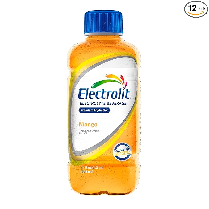 Electrolit Electrolyte Beverage Mango 21 Fl Oz bottle (Pack of 12)