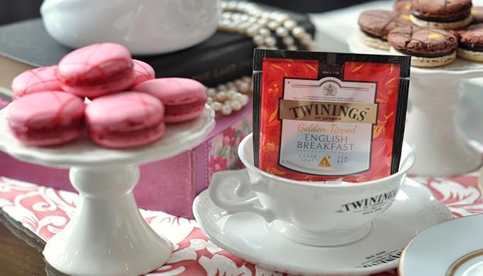 Twinings Discovery Collection Golden Tipped English Breakfast 30 Large Leaf Pyramid Tea Bags