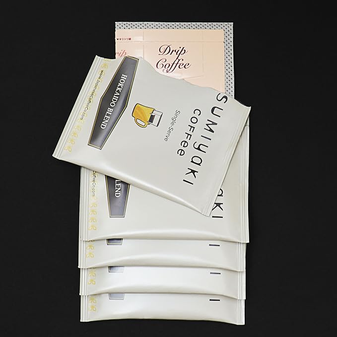 Japanese Single-Serve Pour-Over Coffee 12 Package Set - Serves 12Cups - Premium Japanese Sumiyaki Roasted Coffee