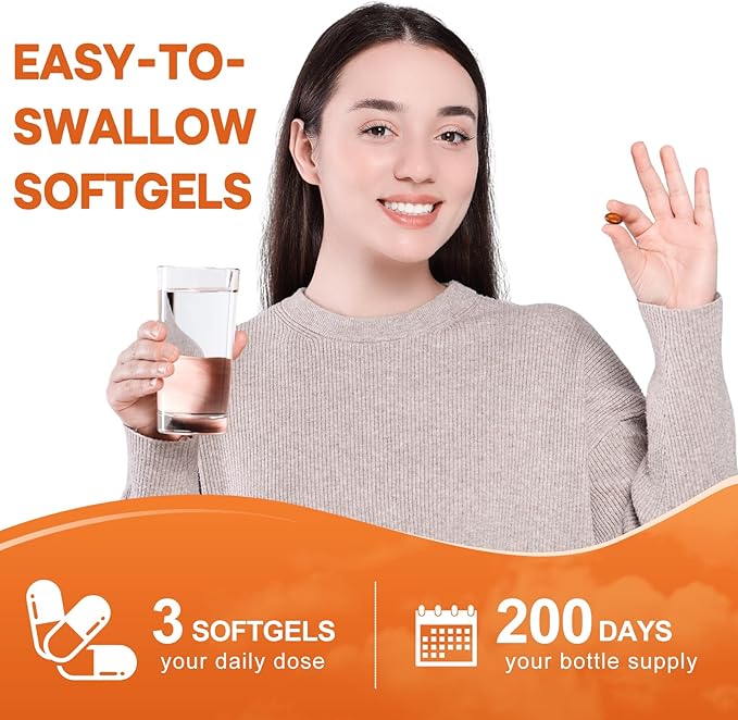 Pumpkin Seed Oil with Saw Palmetto Softgels 3000mg Per Serving 300/600 Softgels | Cold-Pressed with Essential Fatty Acids &amp Phytosterols | Supports Hair Urinary Bladder &amp Prostate Health |
