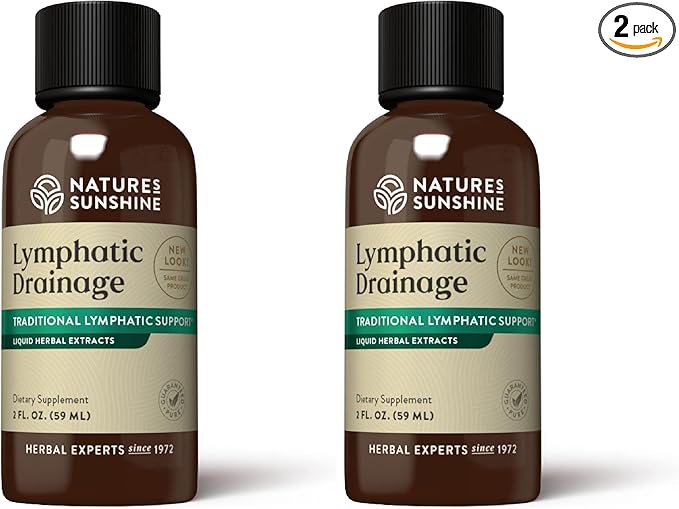 Nature's Sunshine Lymphatic Drainage 2 Fl. Oz | Lymphatic Drainage Supplement Promotes The Efficient Drainage of The Lymphatic System to Promote Overall Health (Pack of 2)