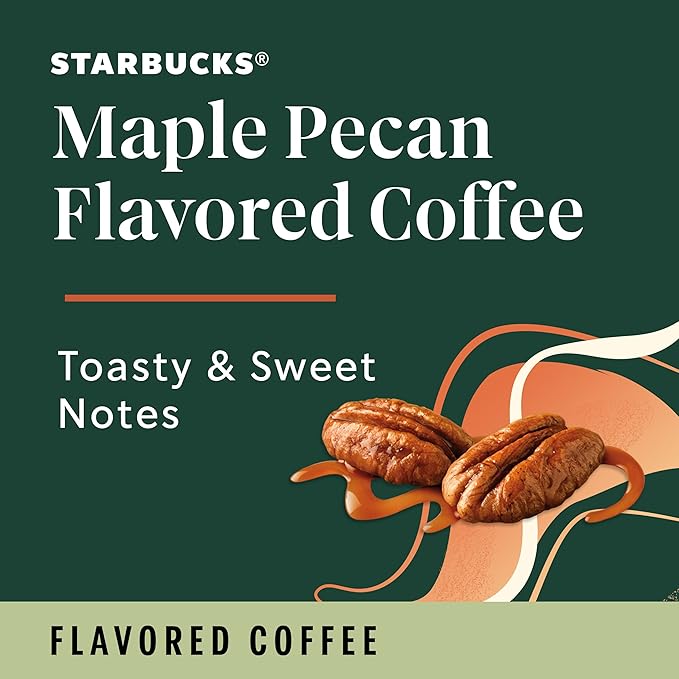 Starbucks Ground CoffeeFlavored Hot or Iced CoffeeMaple Pecan17 oz (Pack of 2)