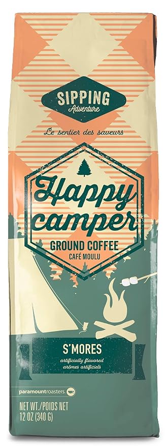 Paramount Roasters Ground Coffee (Happy Camper S'Mores Flavored Coffee)