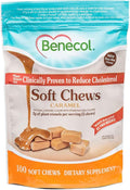 Benecol® Soft Chews – New Easy Bite Chew – with Plant Stanols Clinically Proven to Help Lower Cholesterol – Caramel Flavor – 100 Count Pouch