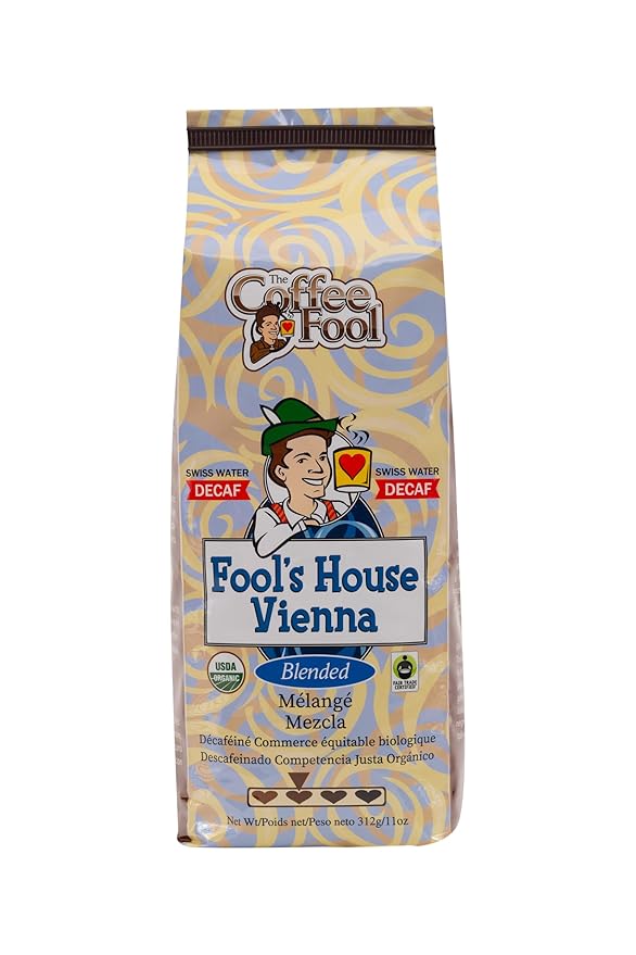 Coffee Fool's Decaf Organic Fair Trade House Vienna (French Press)