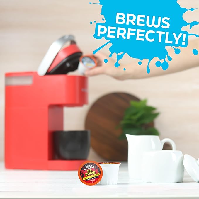Java Factory Coffee Pods High Caffeine Coffee Compatible with K Cup Brewers Including 2.0 Da Bomb Extra Bold Double Caffeinated 80 Count