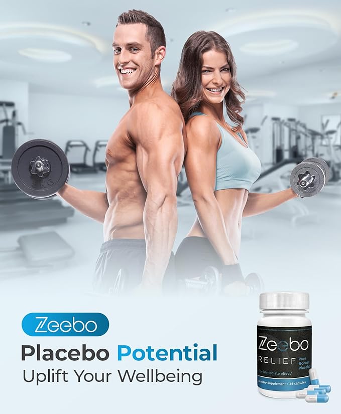 Zeebo Placebo Pills - Choose Tablet or Capsule Form (Blue-White Capsule)