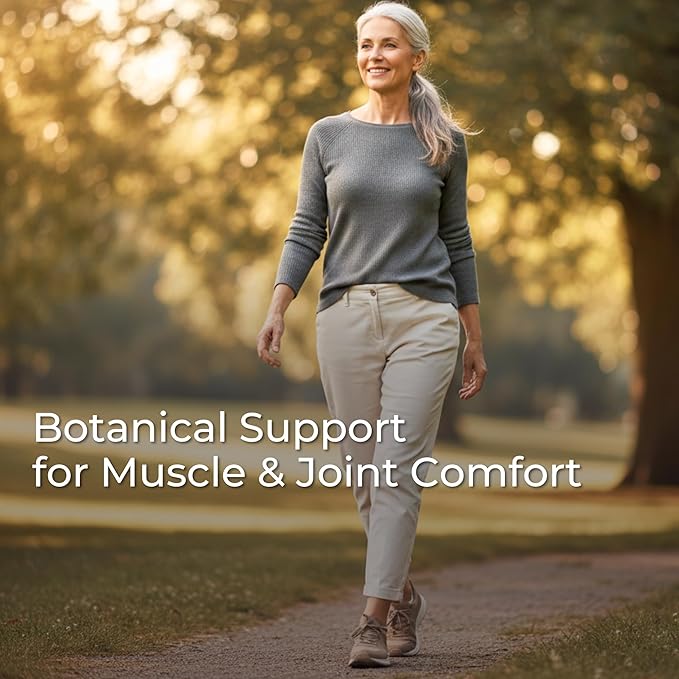 Muscle &amp Joint Support Supplement – Botanical Formula for Healthy Inflammatory Response | 6 Research-Backed Botanicals | Organic Turmeric | 60 Capsules | Sana Herbal