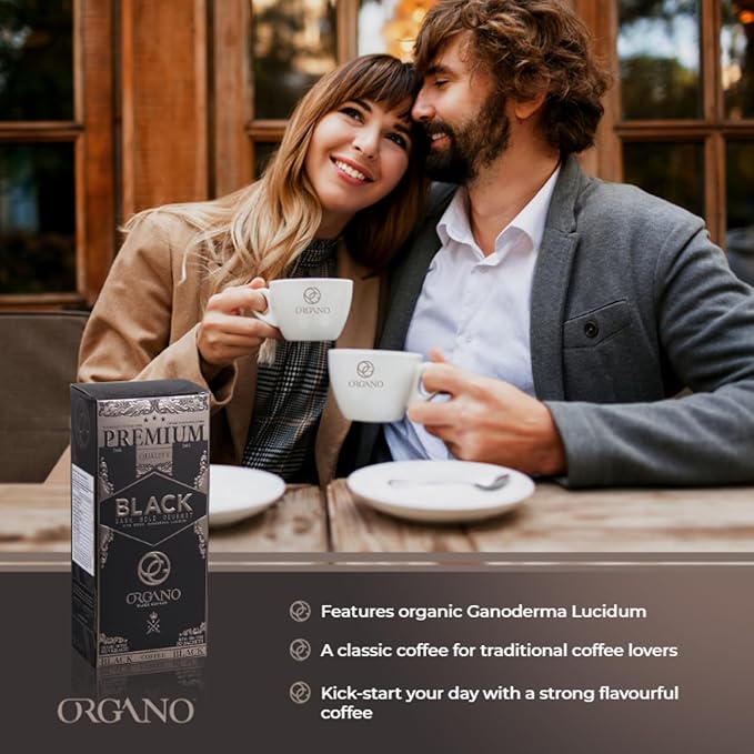 ORGANO Gourmet Black Coffee 100% Certified Organic Ganoderma Lucidum (30 Sachets)